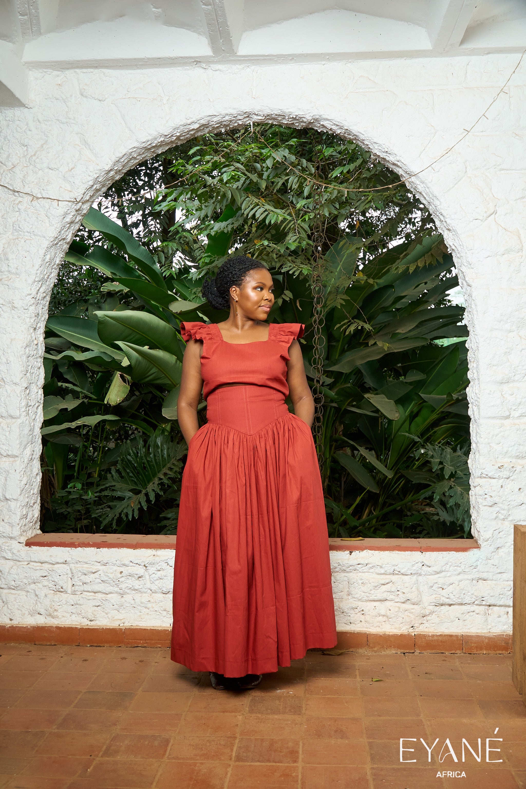 UMBO Corset Skirt - Terracotta