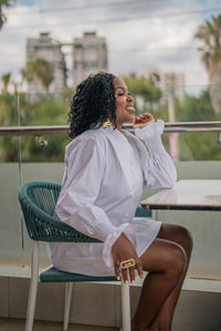 Chetu Shirt Dress - White