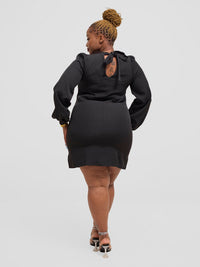 Little Black Bow Shift Dress