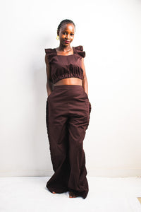 UTU Palazzo Pants - Dark Chocolate