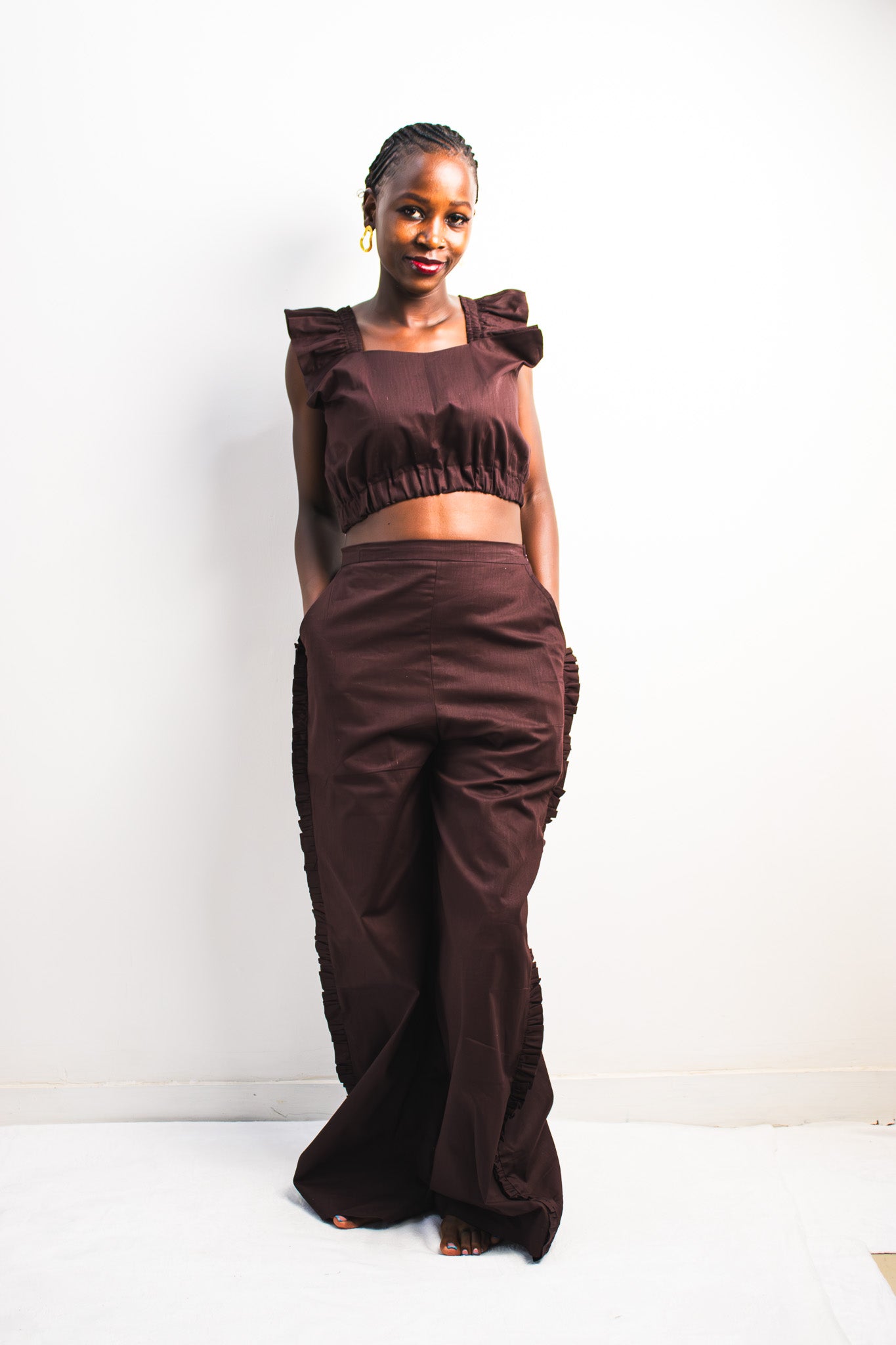 UTU Palazzo Pants - Dark Chocolate