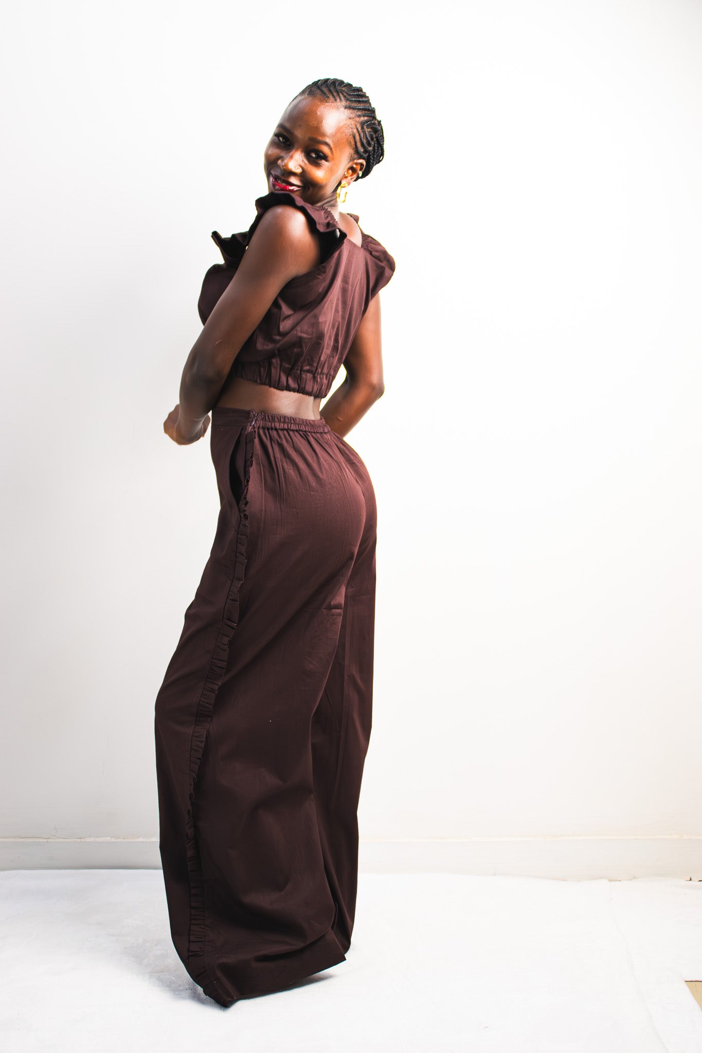 UTU Palazzo Pants - Dark Chocolate