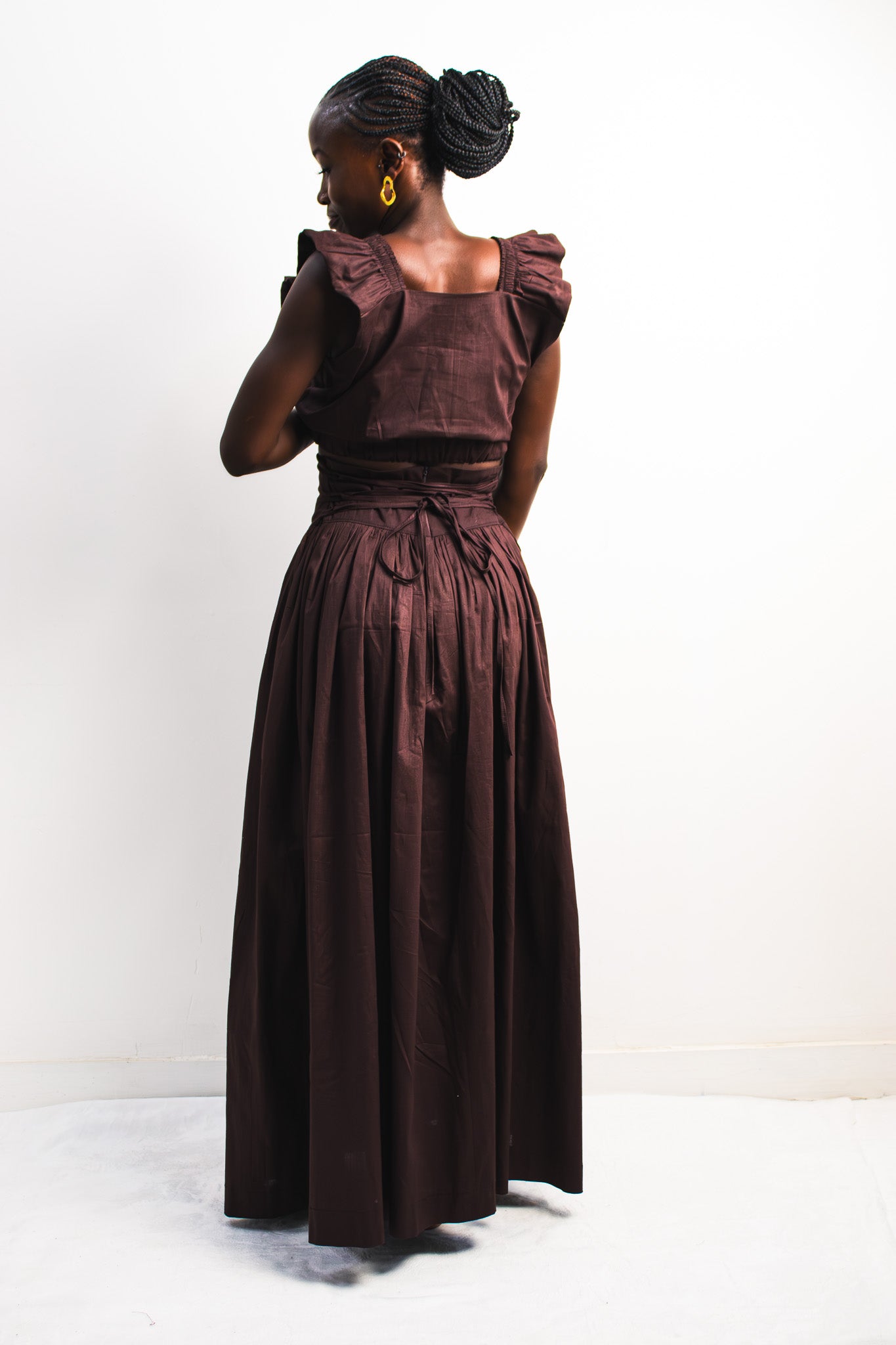 UMBO Corset Skirt - Dark Chocolate