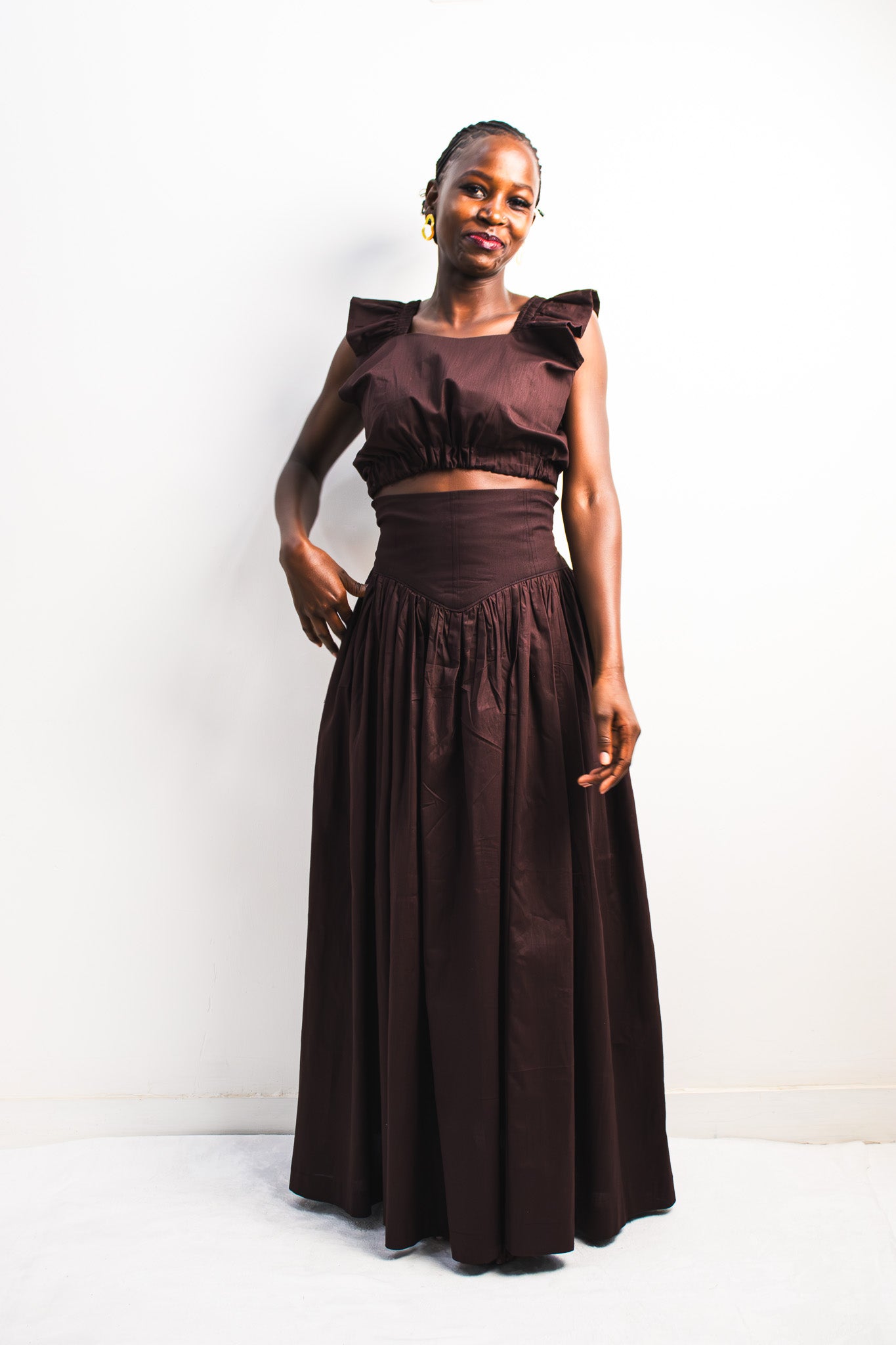 UMBO Corset Skirt - Dark Chocolate