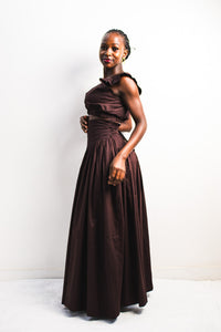 UMBO Corset Skirt - Dark Chocolate