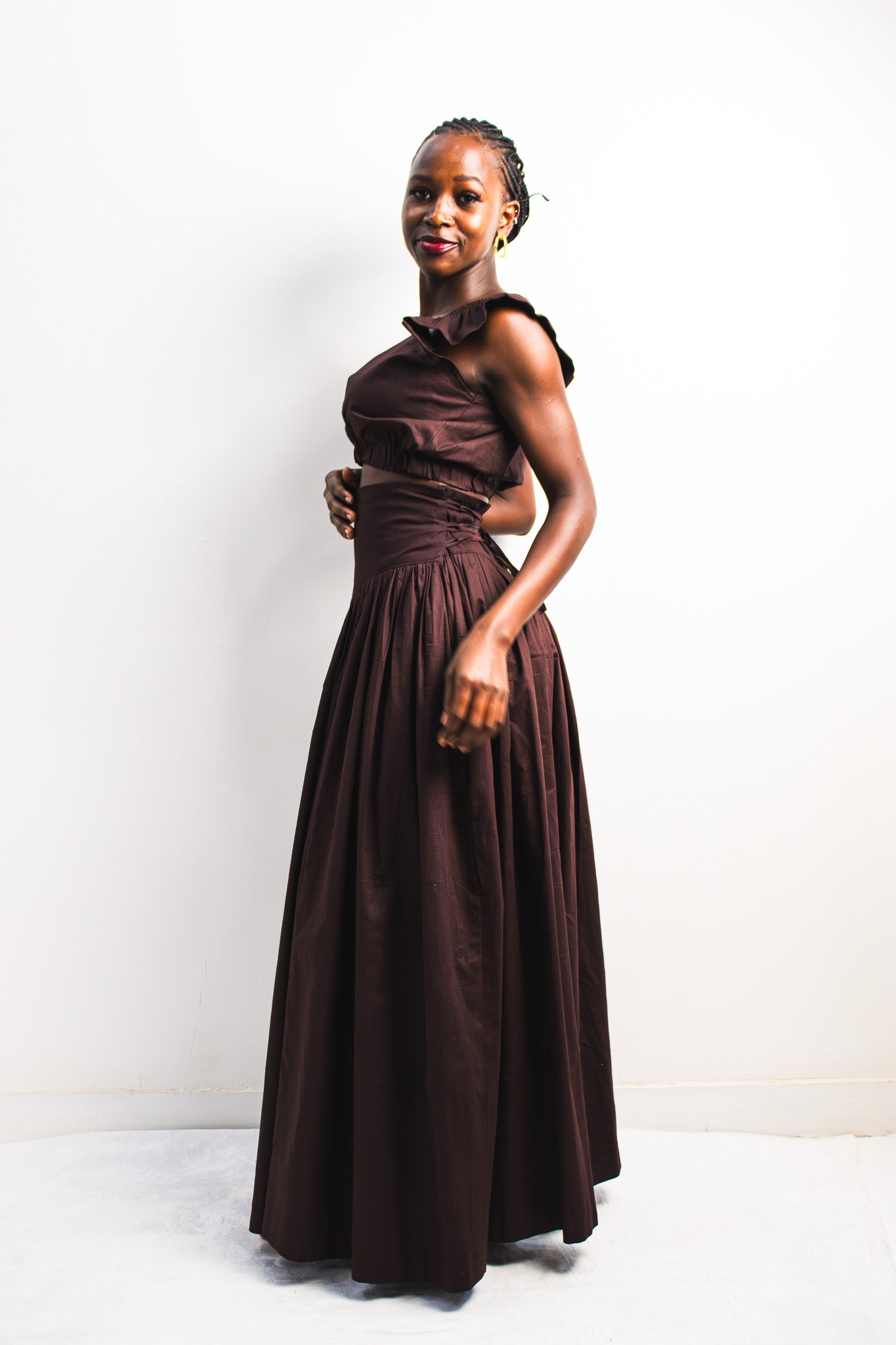 UMBO Corset Skirt - Dark Chocolate