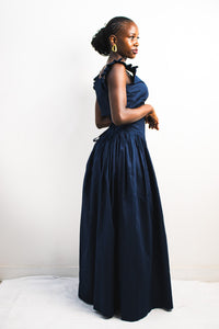 UMBO Corset Skirt - Navy Blue