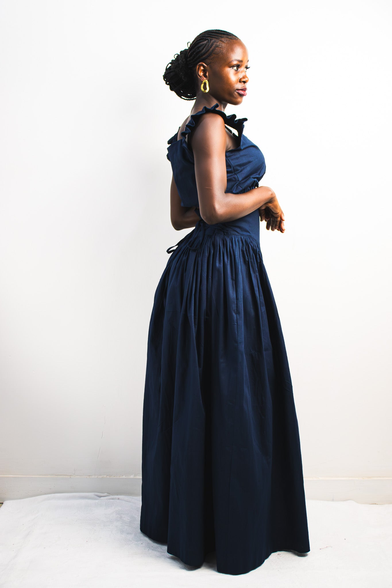 UMBO Corset Skirt - Navy Blue