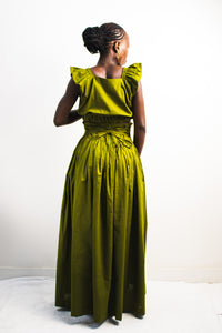 UMBO Corset Skirt - Olive Green