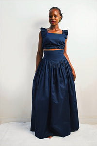 UMBO Corset Skirt - Navy Blue
