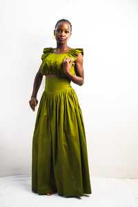UMBO Corset Skirt - Olive Green
