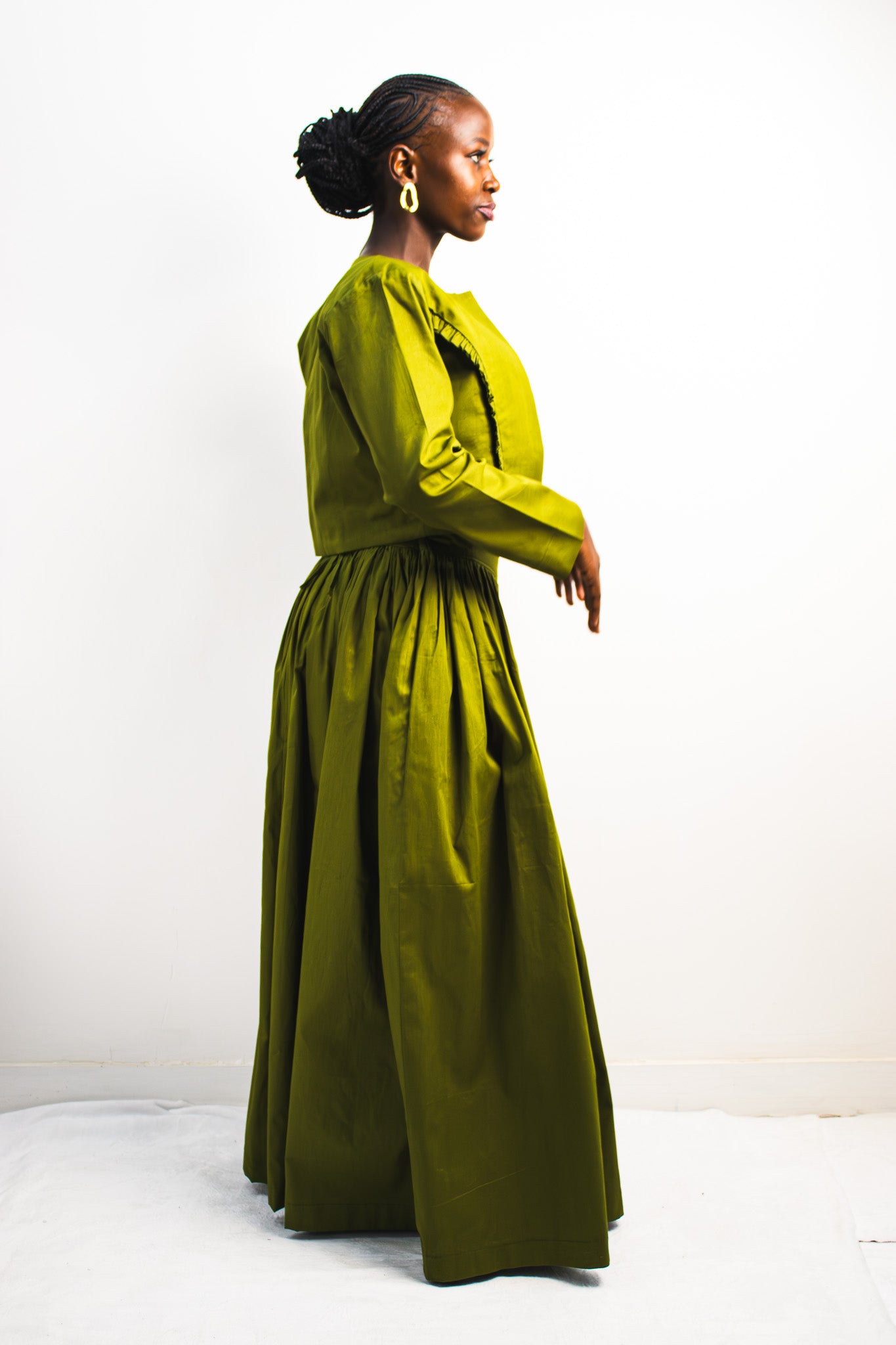 UMBO Corset Skirt - Olive Green