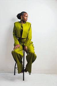 UTU Palazzo Pants - Olive Green