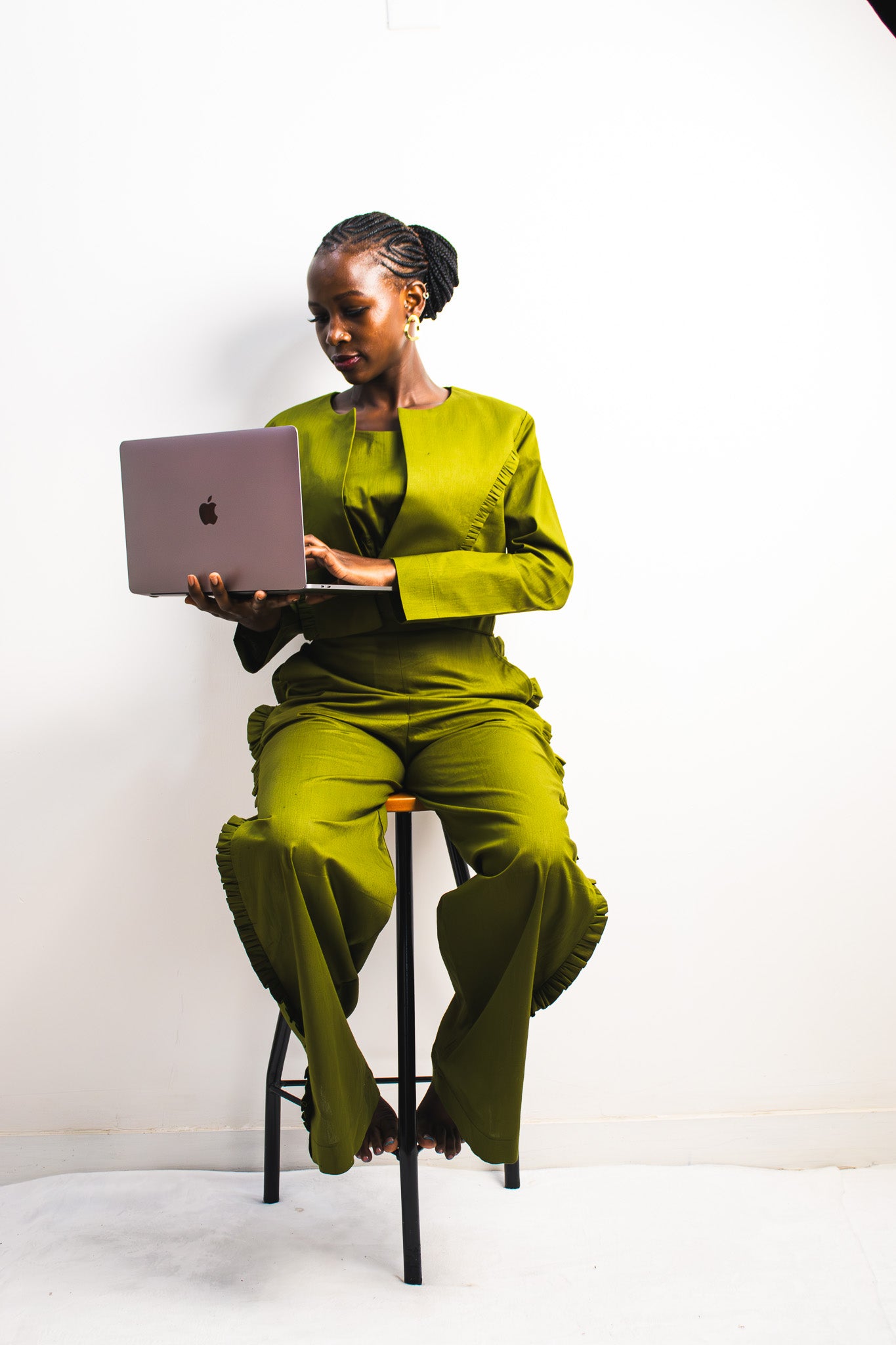 UTU Palazzo Pants - Olive Green
