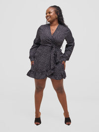 Starry Night Wrap Dress