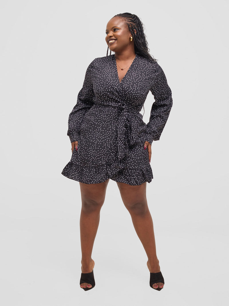 Starry Night Wrap Dress