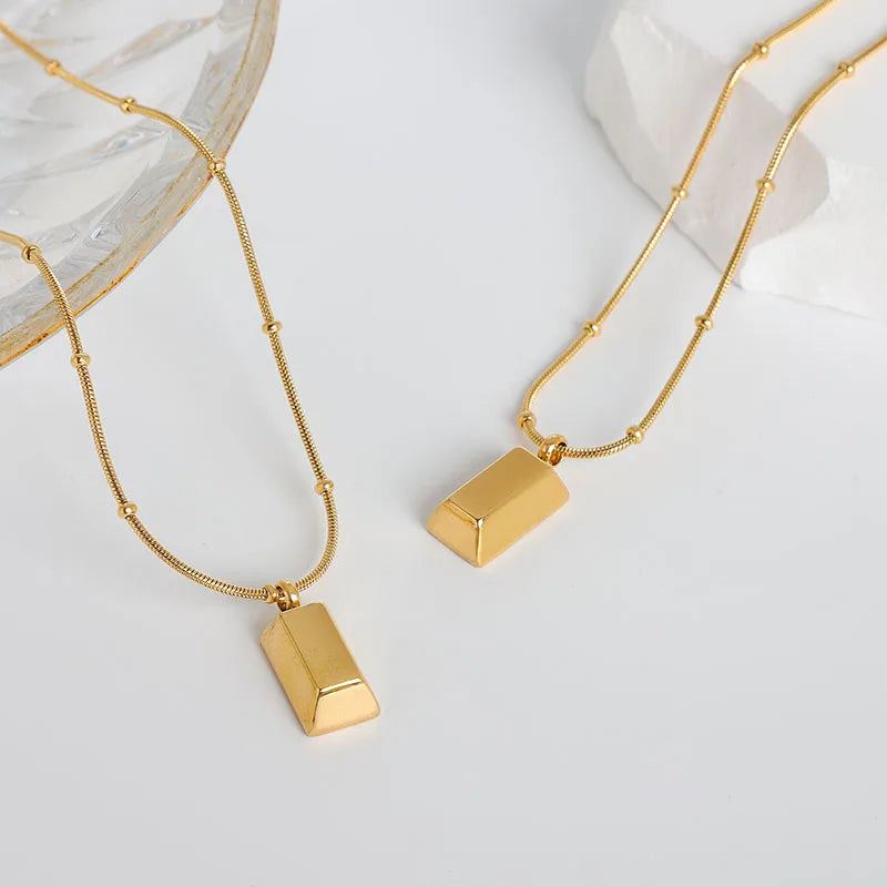 Gold Bar Necklace