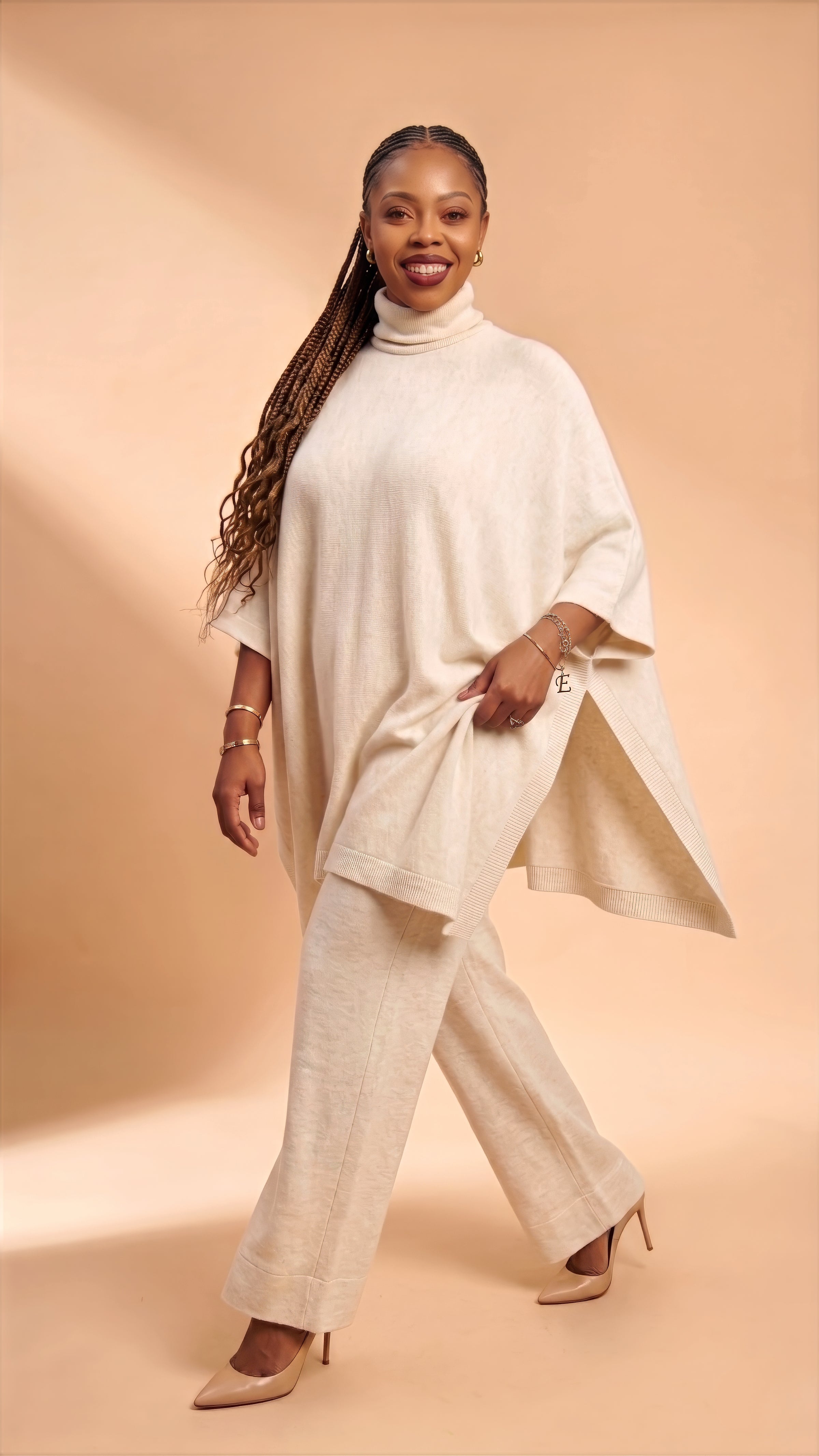 Kati Knit Poncho + Palazzo Set