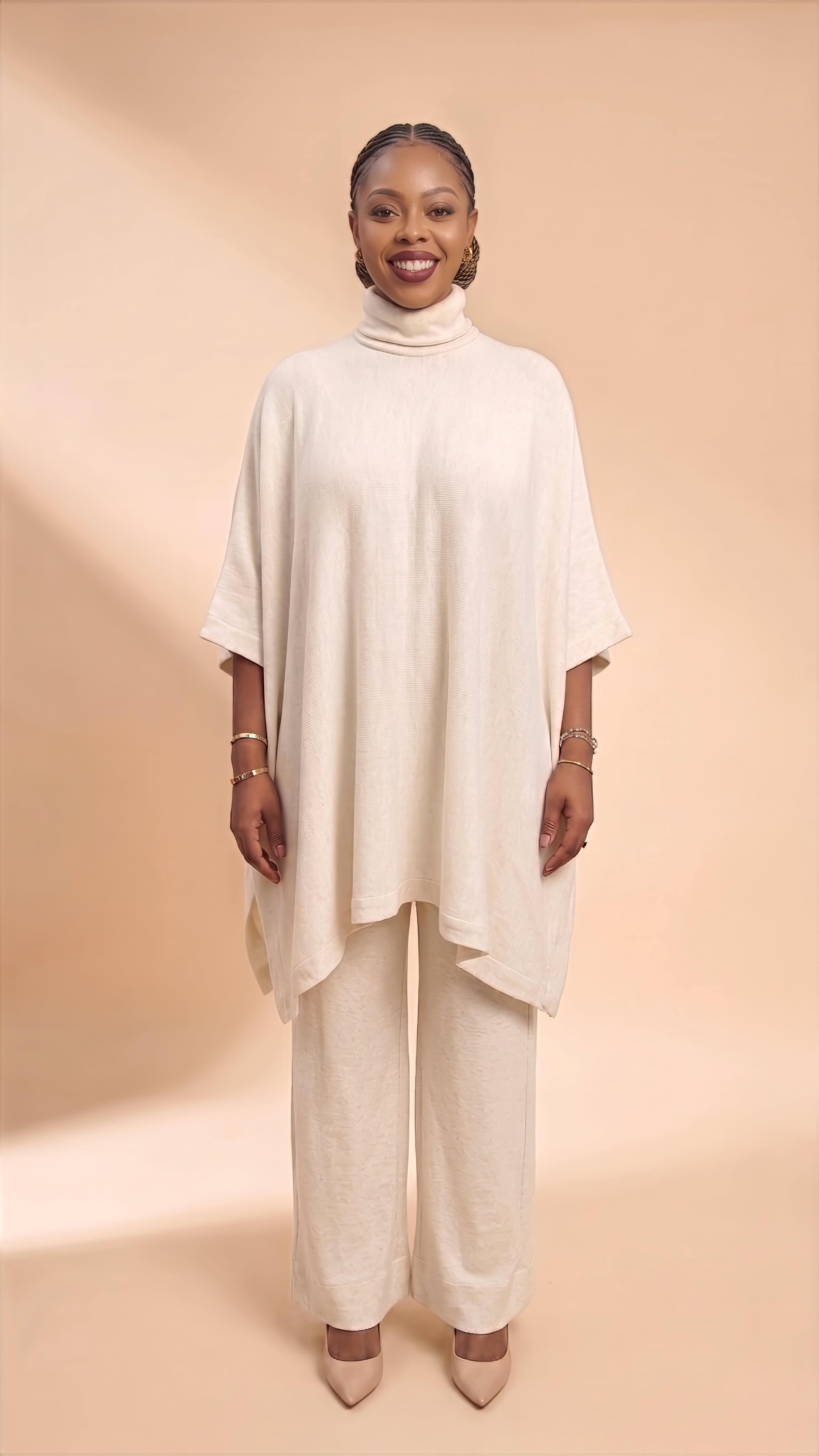 Kati Knit Poncho + Palazzo Set