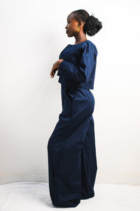 UTU Palazzo Pants - Navy Blue