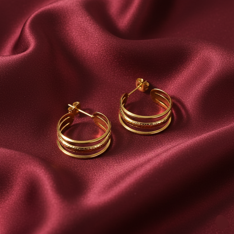 Tatu Hoop Earrings
