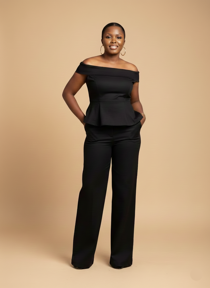 NOIR TESA TWO PIECE SET