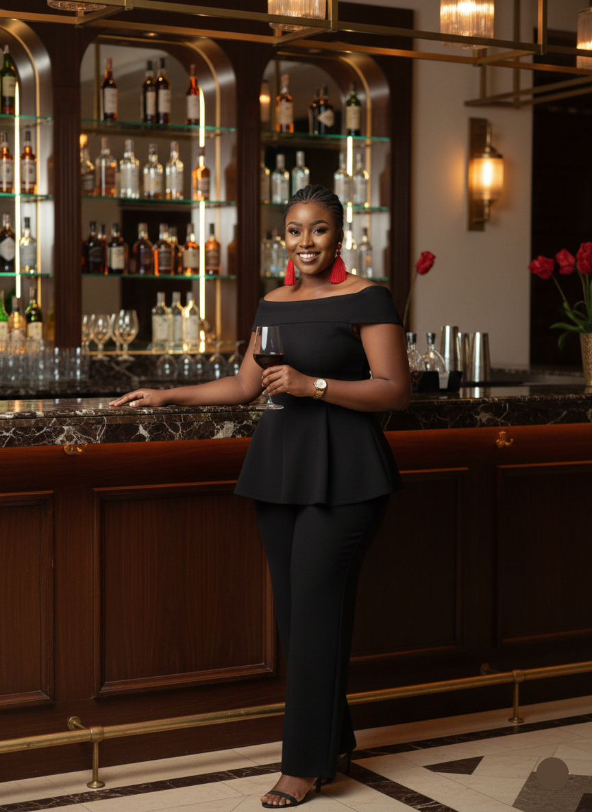 NOIR TESA TWO PIECE SET