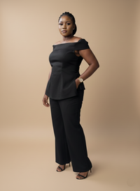 NOIR TESA TWO PIECE SET