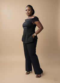 NOIR TESA TWO PIECE SET