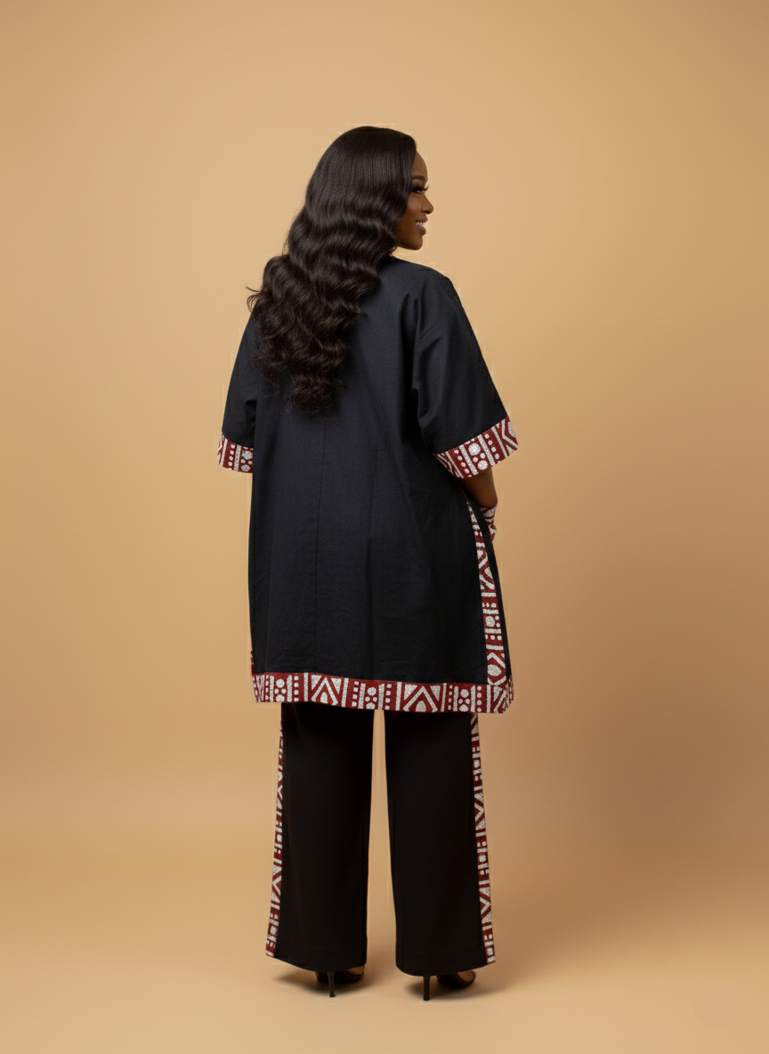 MALKIA TWO PIECE SET -RED