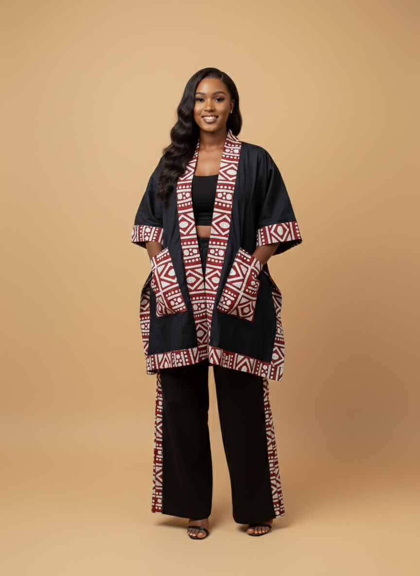 MALKIA TWO PIECE SET -RED