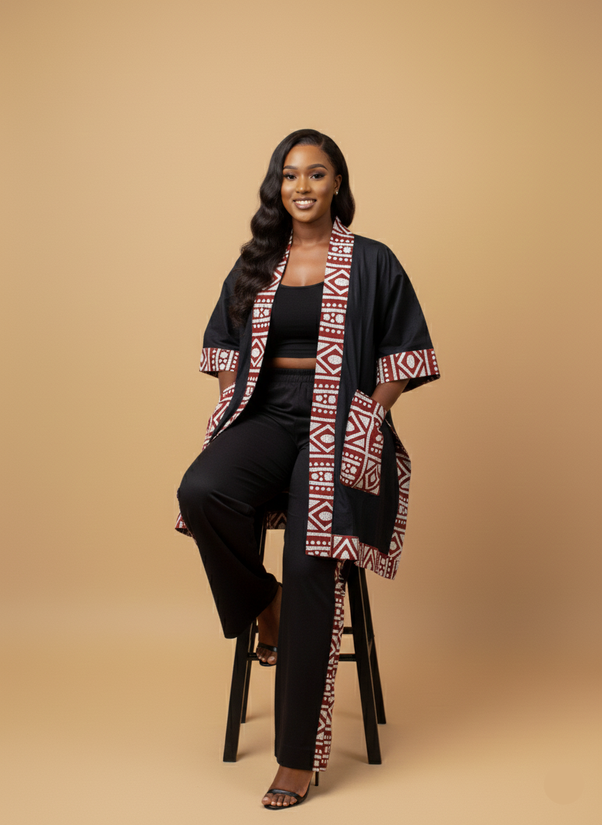 MALKIA TWO PIECE SET -RED