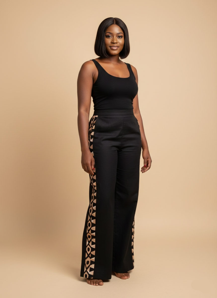 MALKIA PALAZZO PANTS -BEIGE