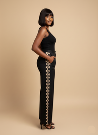 MALKIA PALAZZO PANTS -BEIGE